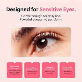 Forchics Eyelash Growth Serum on a vanity with natural light