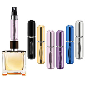 forebile refillable perfume atomizer bottle in silver