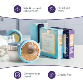 FOREO Call It A Night Revitalizing Mask in lifestyle setting