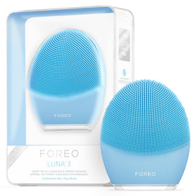 FOREO LUNA 3 Facial Cleansing Brush front view in pink