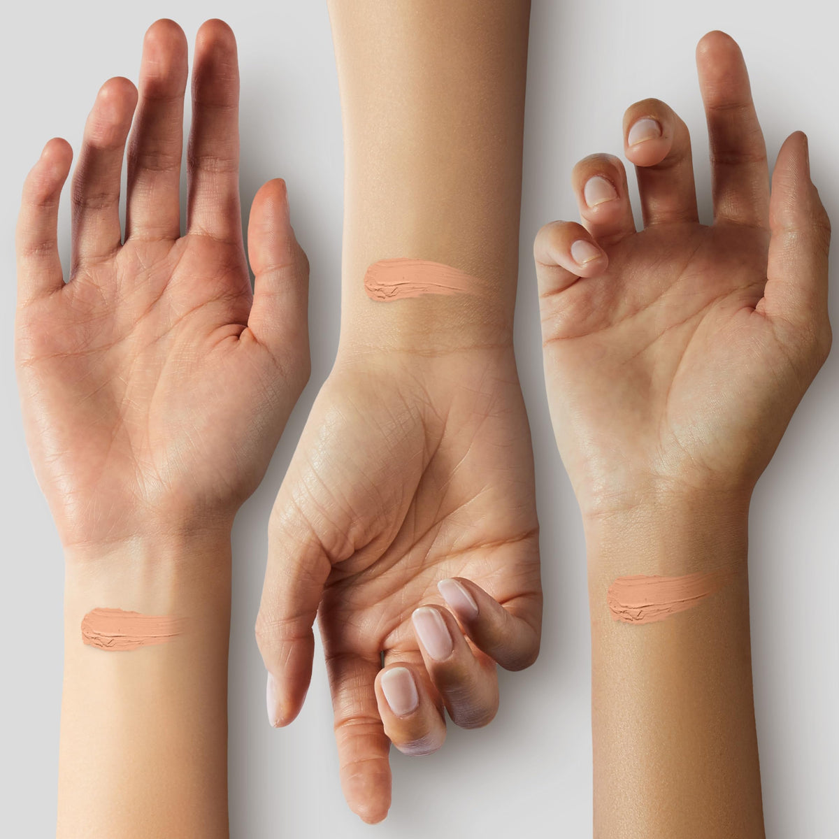 Forever Bloom Bio Mimic Foundation application on model's face