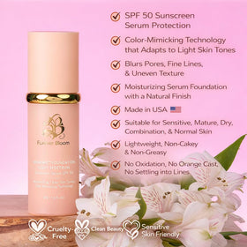 Forever Bloom Bio Mimic Foundation showing texture on skin