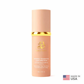 Forever Bloom Bio Mimic Foundation with makeup brushes