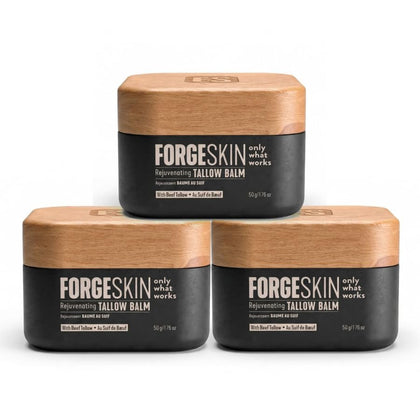 Forge Skin Beef Tallow Balm 3-pack front view