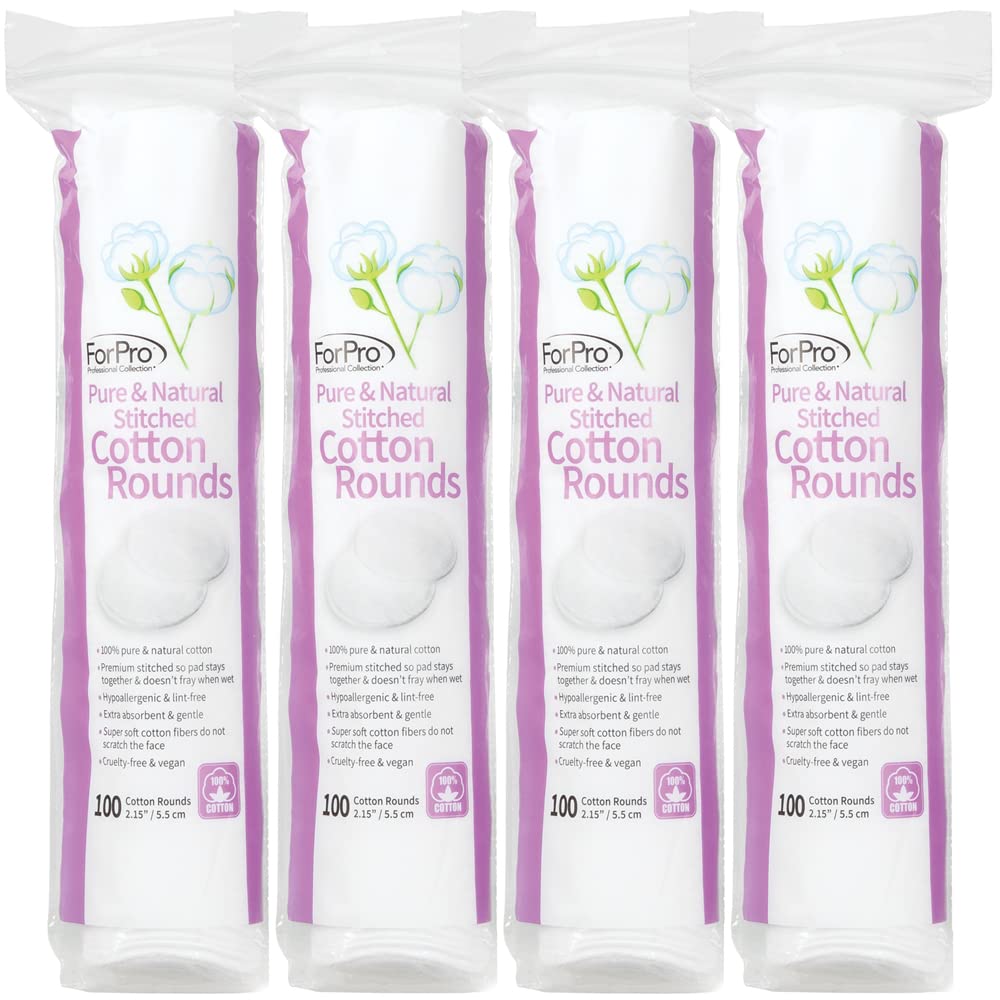 ForPro Cotton Rounds 400-Count packaging front view