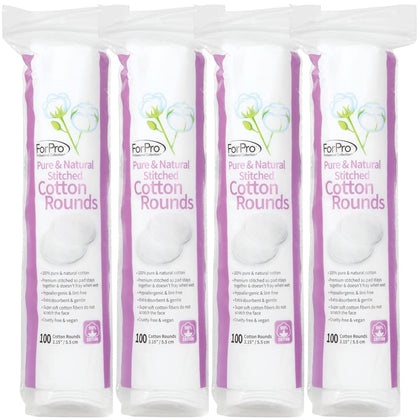 ForPro Cotton Rounds 400-Count packaging front view