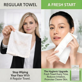 ForPro Disposable Face Towels XL 50-Count close-up of towel texture