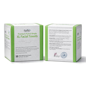 ForPro Disposable Face Towels XL 50-Count showing smooth side