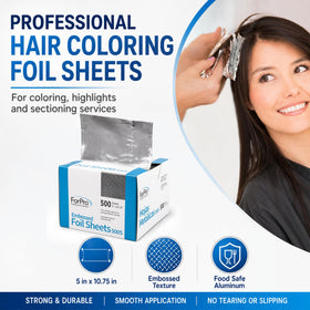 ForPro foil sheets in pop-up dispenser with embossed texture