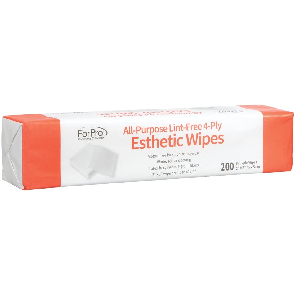 ForPro Lint-Free Esthetic Wipes packaging side view