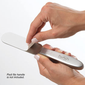 ForPro Pedi File Refill pads in use on a foot