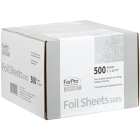 ForPro Professional Collection Embossed Foil Sheets in use for hair colouring