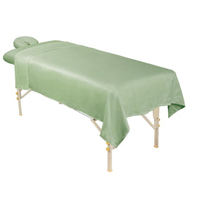 ForPro Professional Collection Microfiber Fitted Sheet in Sage