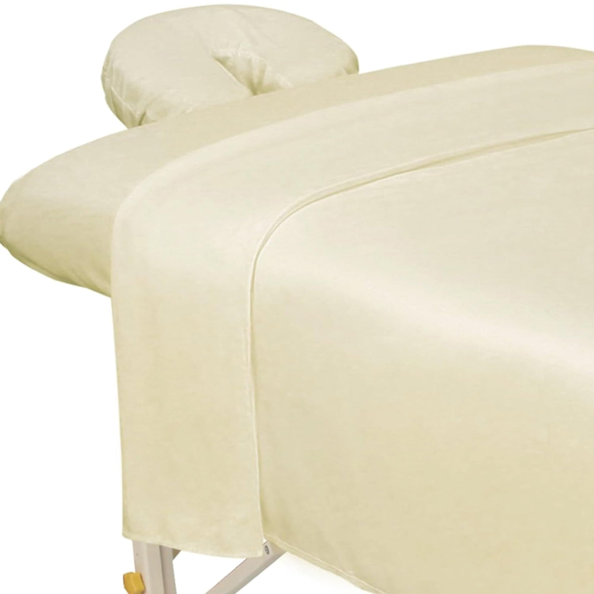 ForPro Professional Collection Microfiber Massage Flat Sheet in Natural