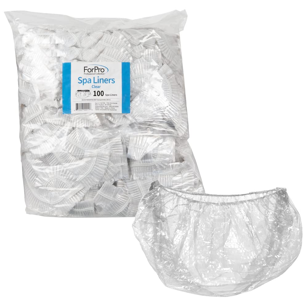 ForPro Professional Collection Spa Liners clear disposable liners front view