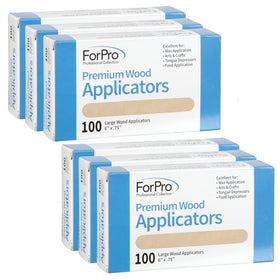 ForPro Professional Collection Wood Applicators front view, large size 6 inches
