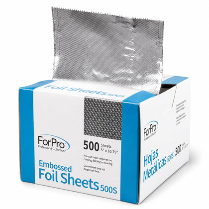 ForPro Professional Embossed Pop-Up Hair Foil Sheets box front view