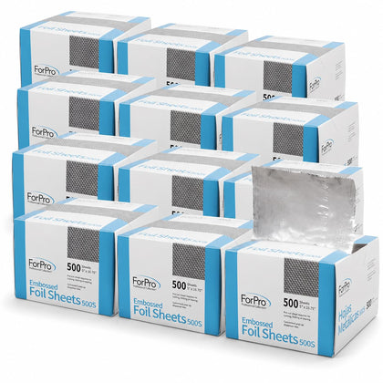 ForPro Professional Embossed Pop-Up Hair Foil Sheets front view
