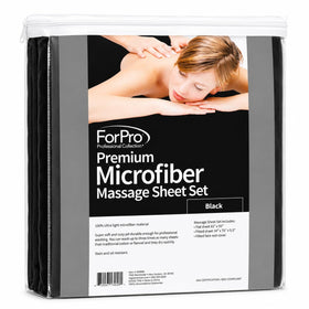 ForPro Professional Microfiber Face Rest Cover in Black