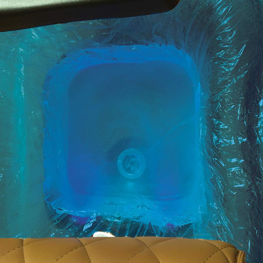 ForPro spa liners stacked for storage