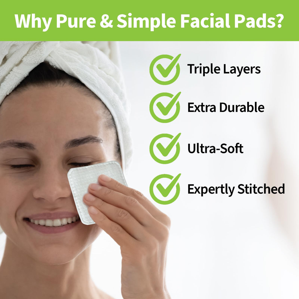 ForPro XL Facial Pads in a beauty routine setting