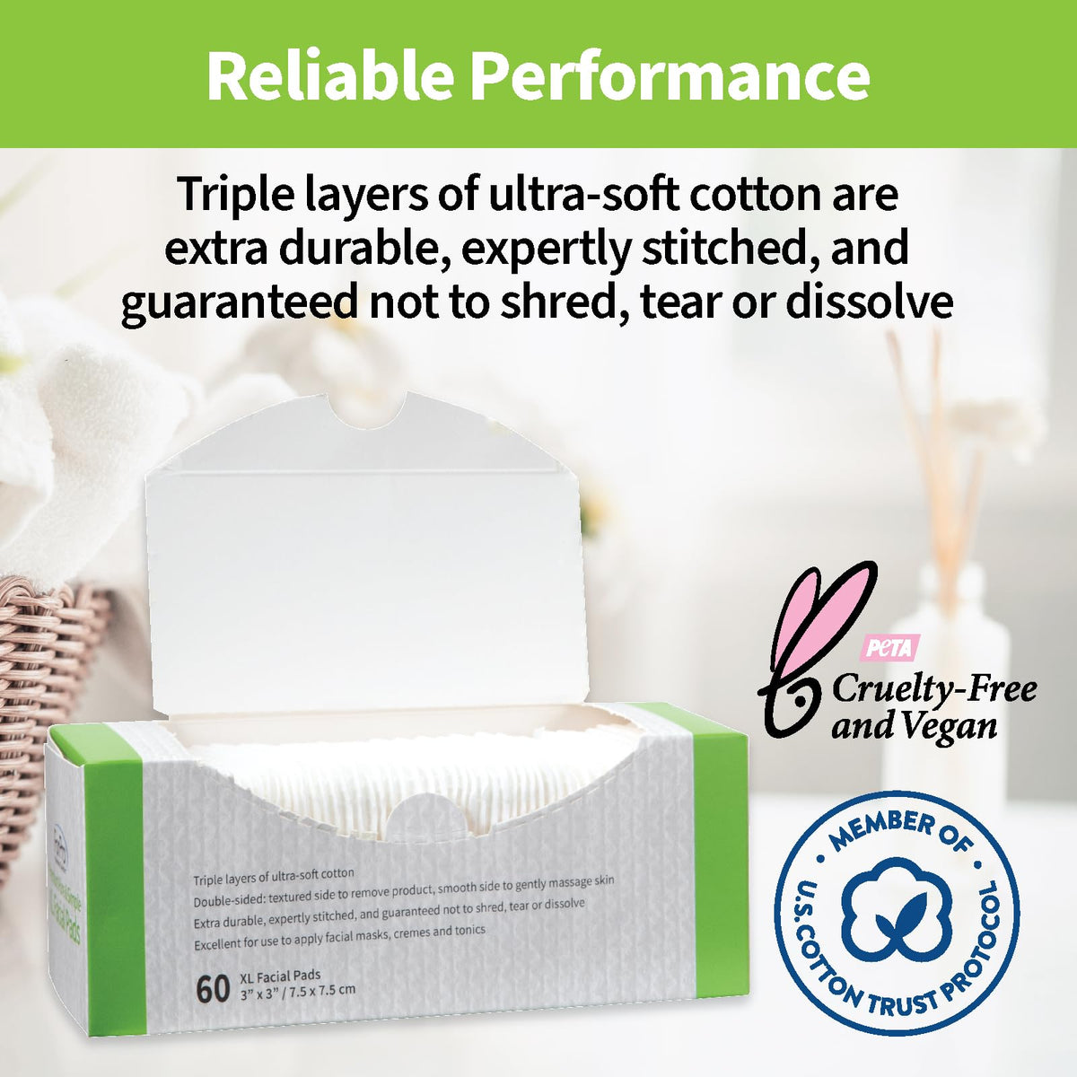 ForPro XL Facial Pads showing double-sided texture