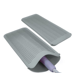 Fouews Silicone Heat Resistant Mat Pouch in grey, front view
