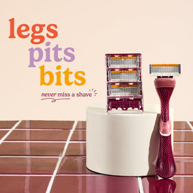 Four 6 blade refills for Dollar Shave Club Women's Razor