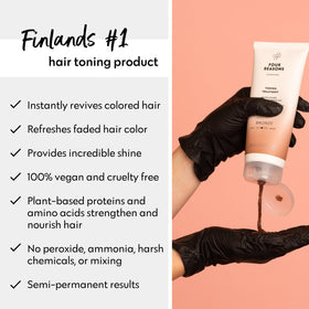FOUR REASONS Color Mask Bronze on blonde hair