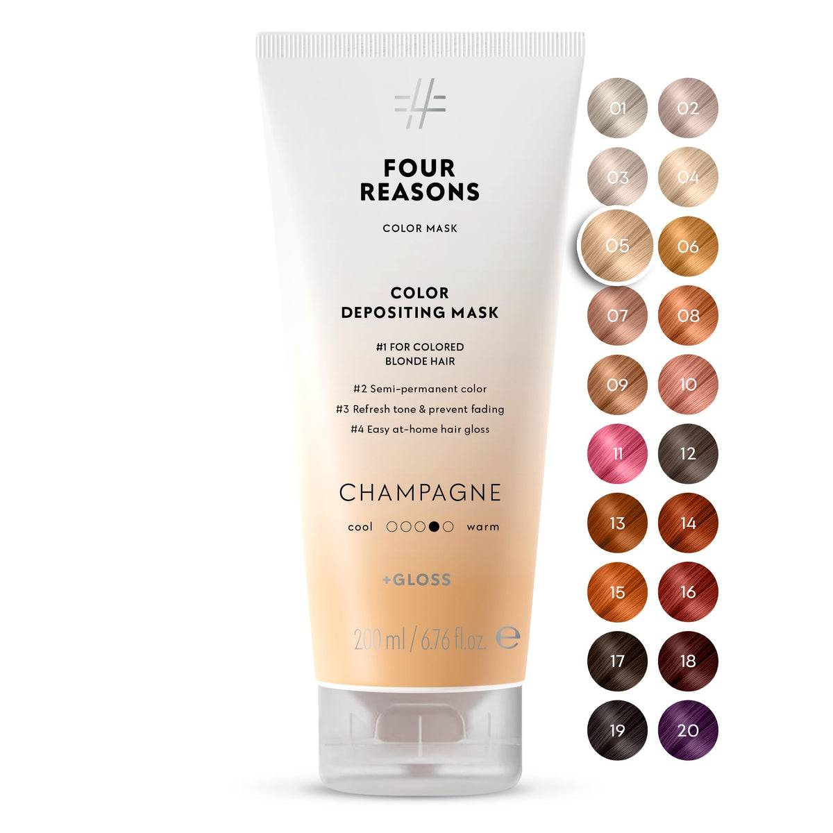 FOUR REASONS Color Mask Champagne Blonde front view