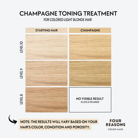FOUR REASONS Color Mask Champagne Blonde texture close-up