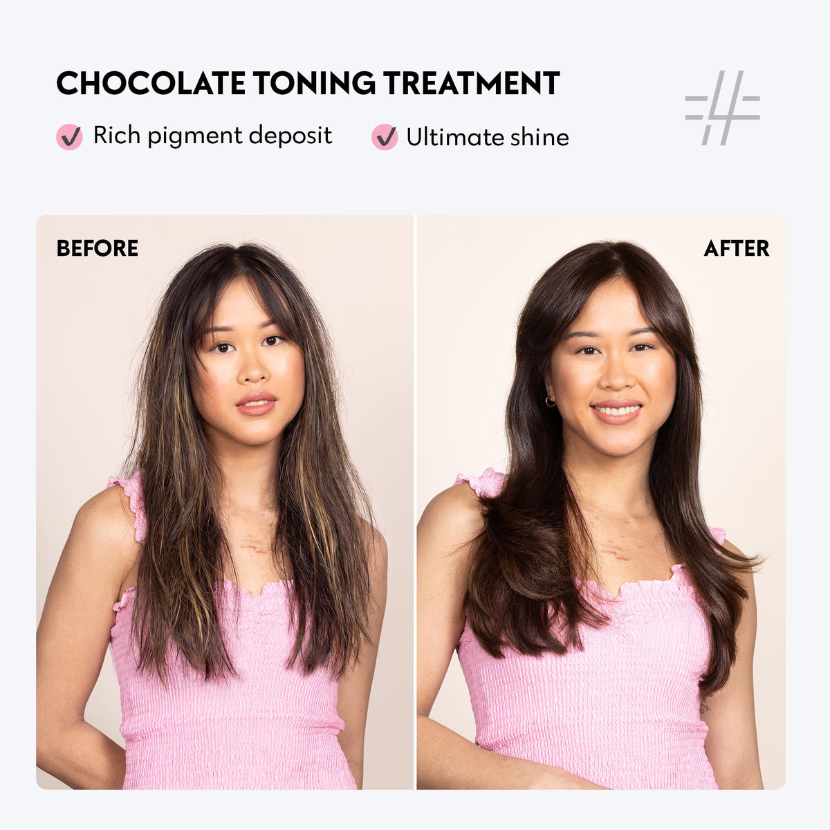 FOUR REASONS Color Mask Chocolate application process