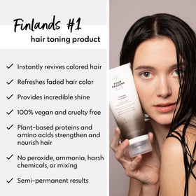 FOUR REASONS Color Mask Coffee on dark hair