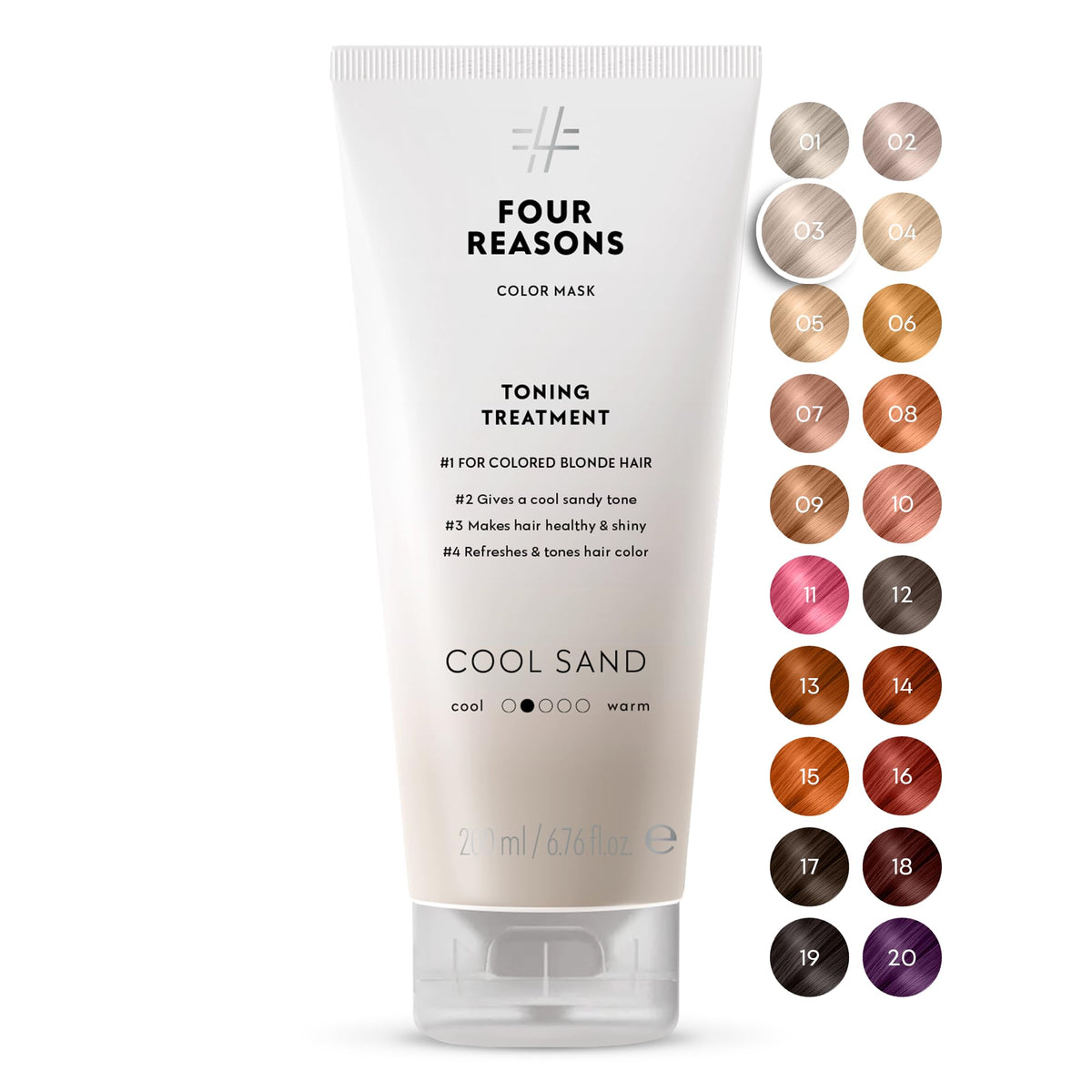 FOUR REASONS Color Mask Cool Sand Blonde front view