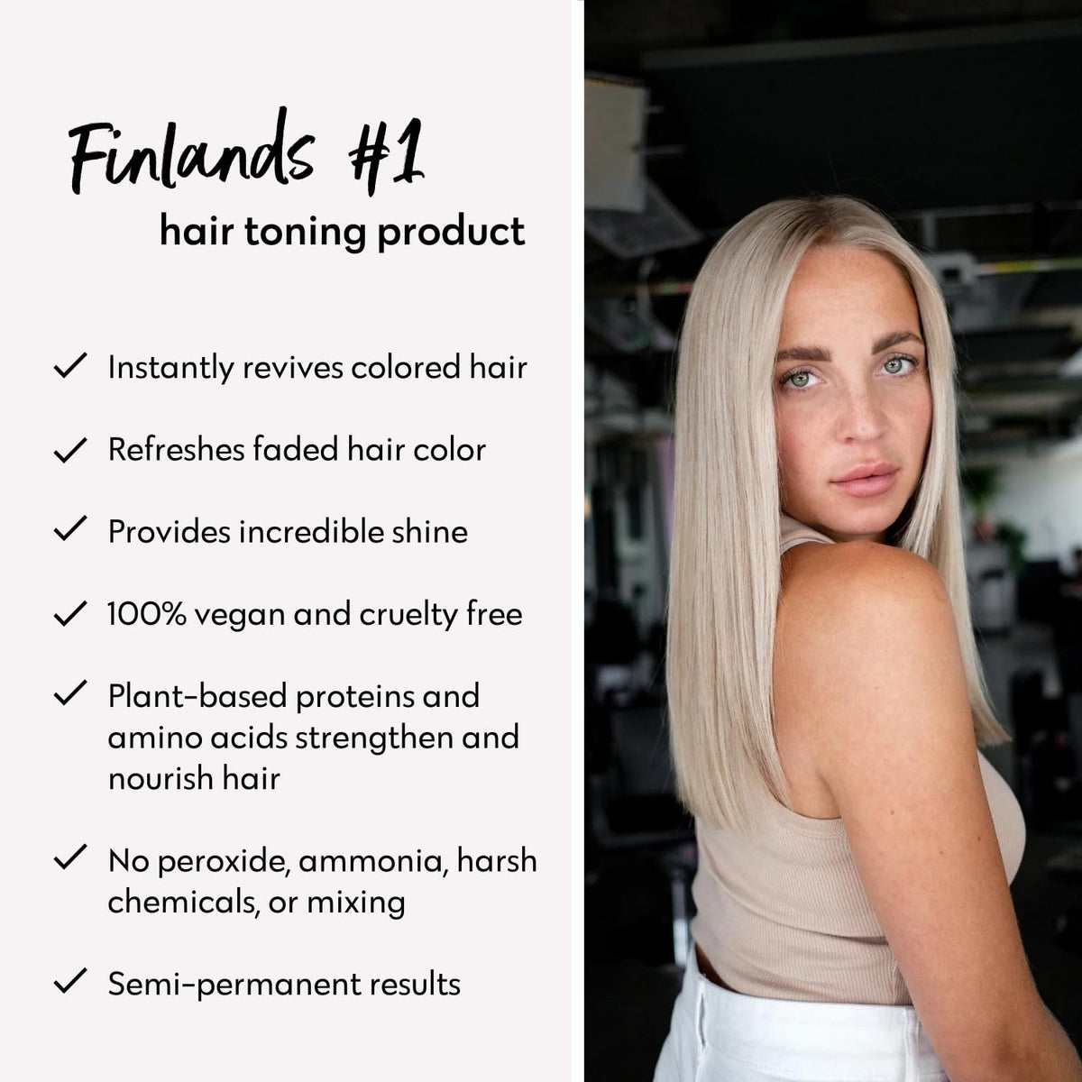 FOUR REASONS Color Mask Cool Sand Blonde texture close-up