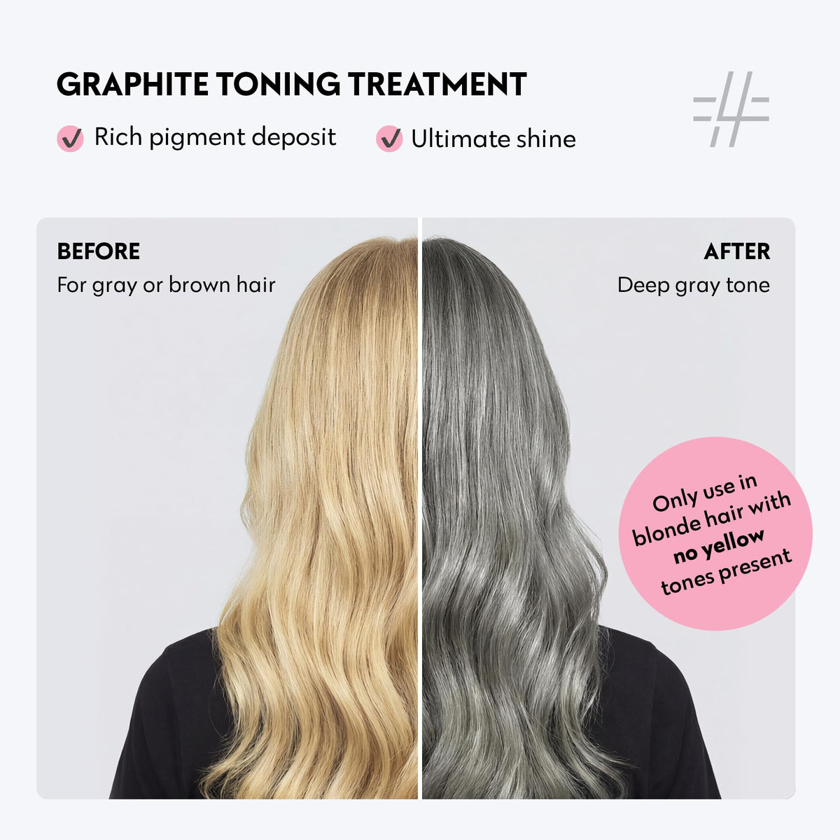 FOUR REASONS Color Mask Graphite application in shower