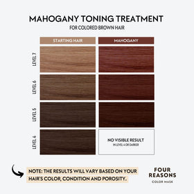 FOUR REASONS Color Mask Mahogany application in shower