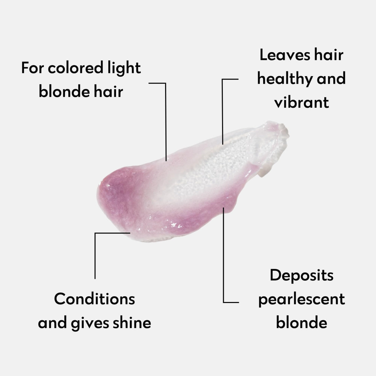 FOUR REASONS Color Mask Pearl Blonde application in shower