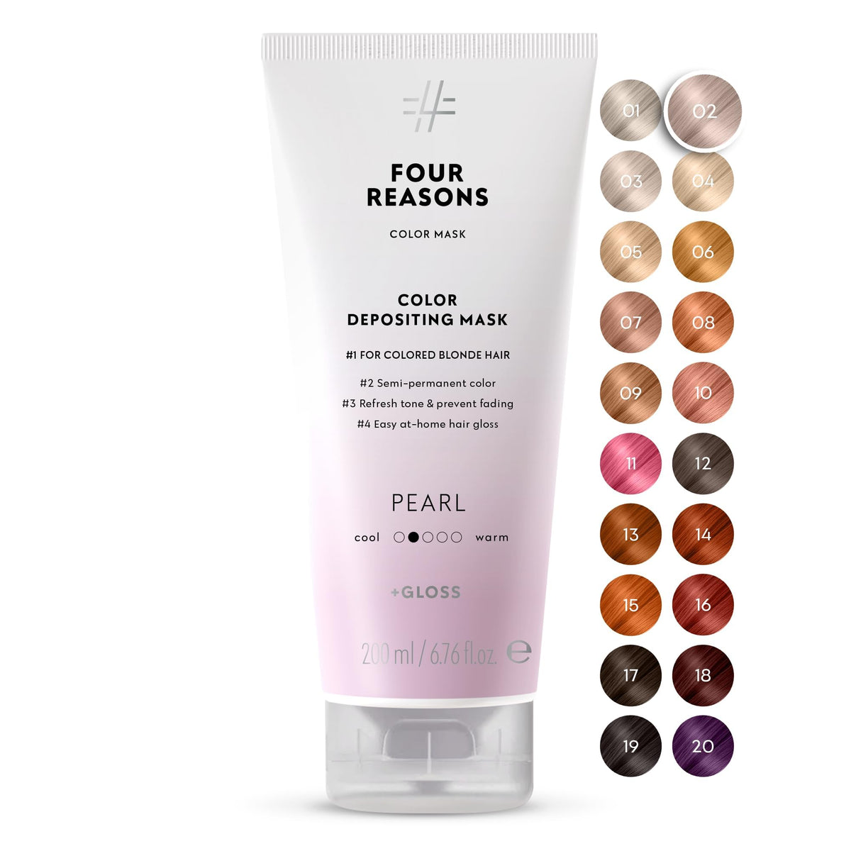 FOUR REASONS Color Mask Pearl Blonde front view