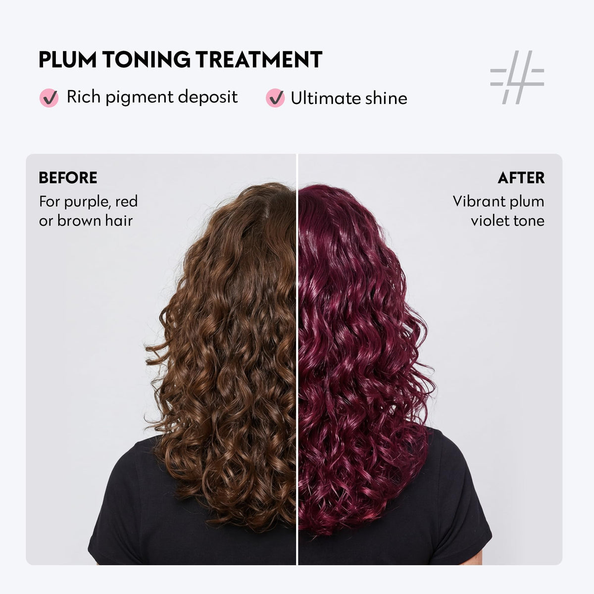 FOUR REASONS Color Mask Plum application in shower