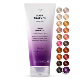 FOUR REASONS Color Mask Plum front view with packaging