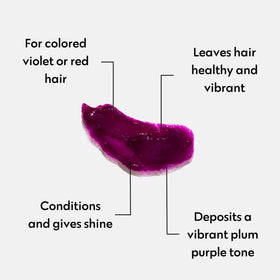 FOUR REASONS Color Mask Plum on brown hair