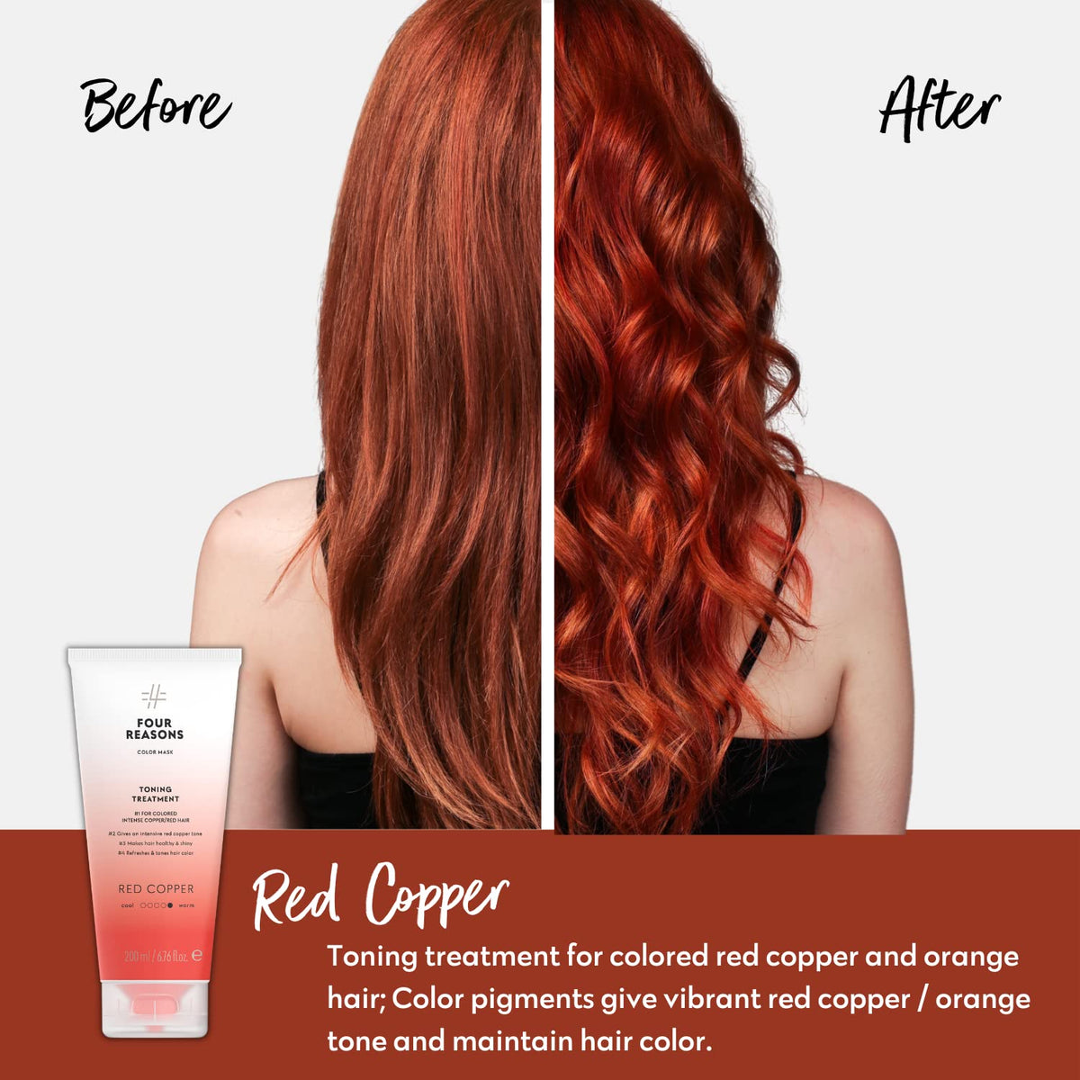FOUR REASONS Color Mask Red Copper 246g back view