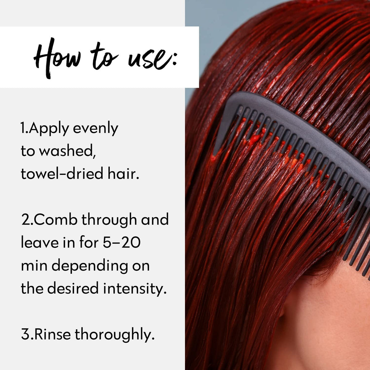 FOUR REASONS Color Mask Red Copper with hair model