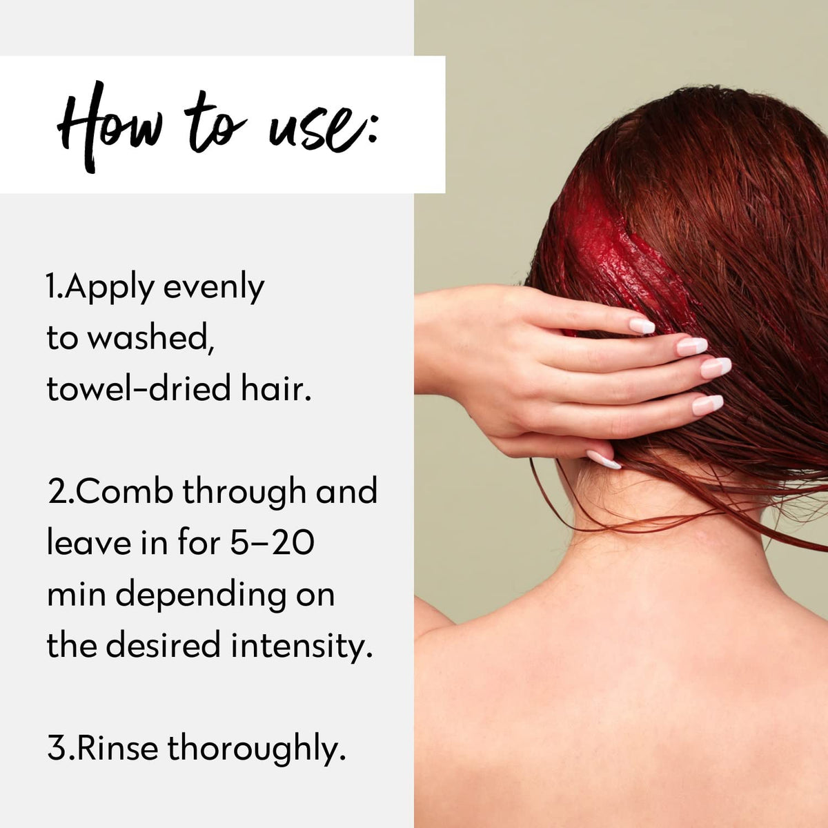 FOUR REASONS Color Mask Red showing easy application
