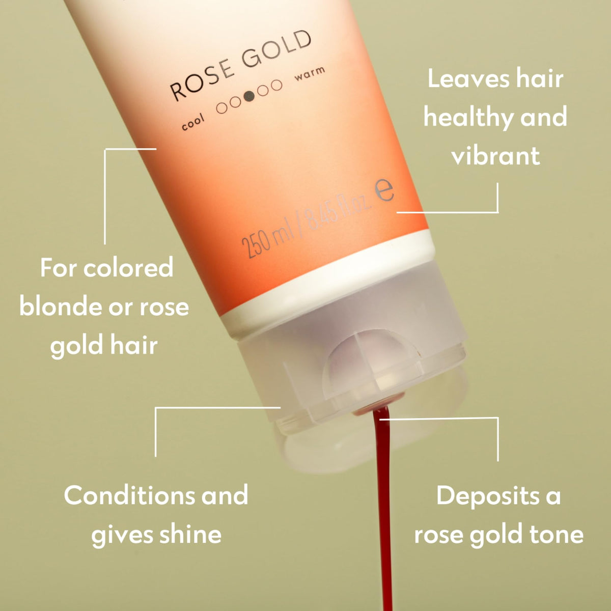 FOUR REASONS Color Mask Rose Gold texture close-up