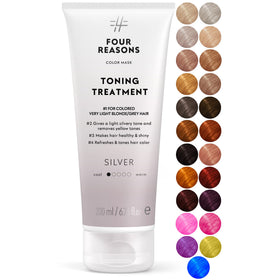 FOUR REASONS Color Mask Silver front view with packaging