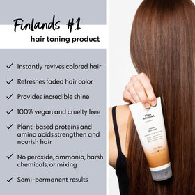 FOUR REASONS Color Mask Toffee hair gloss result