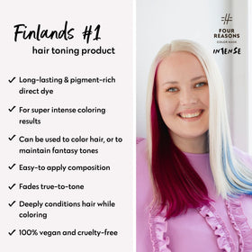 FOUR REASONS INTENSE Fuchsia Color Mask texture close-up