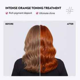 FOUR REASONS INTENSE Orange Colour Mask back view with ingredient details